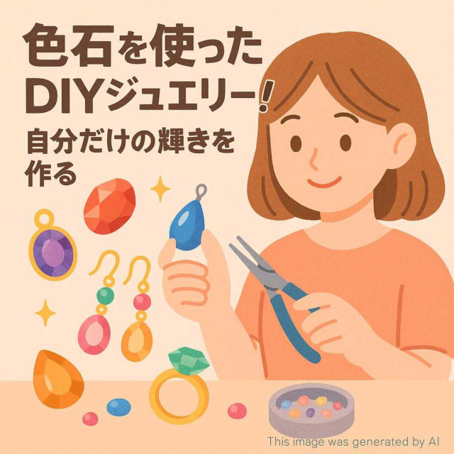 色石を使ったDIYジュエリー！自分だけの輝きを作る
