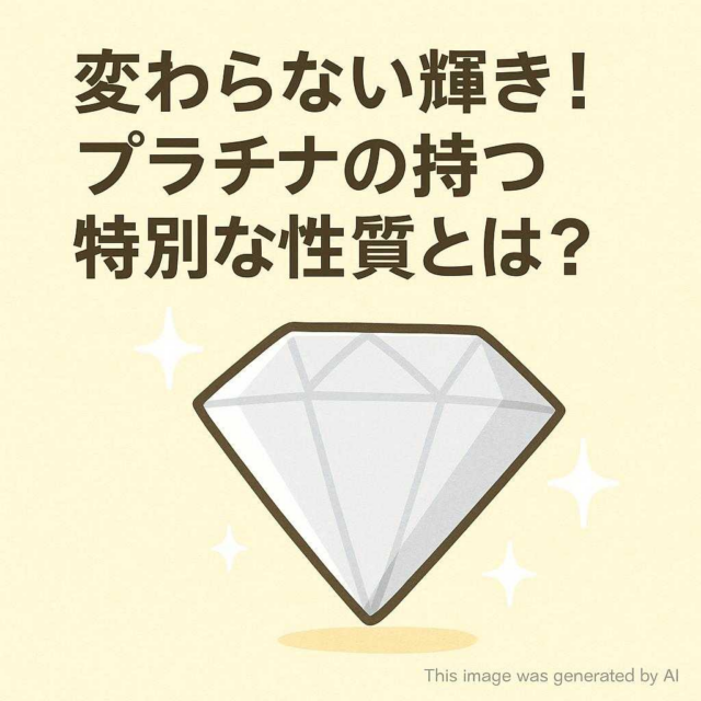 変わらない輝き！プラチナの持つ特別な性質とは？