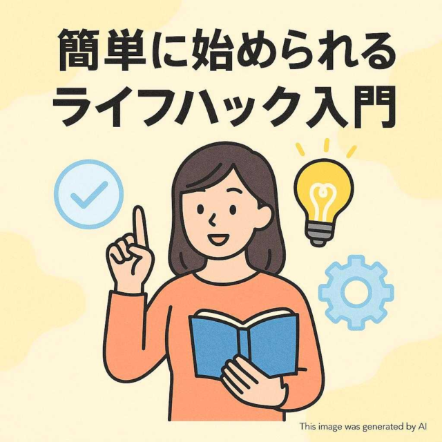 簡単に始められるライフハック入門