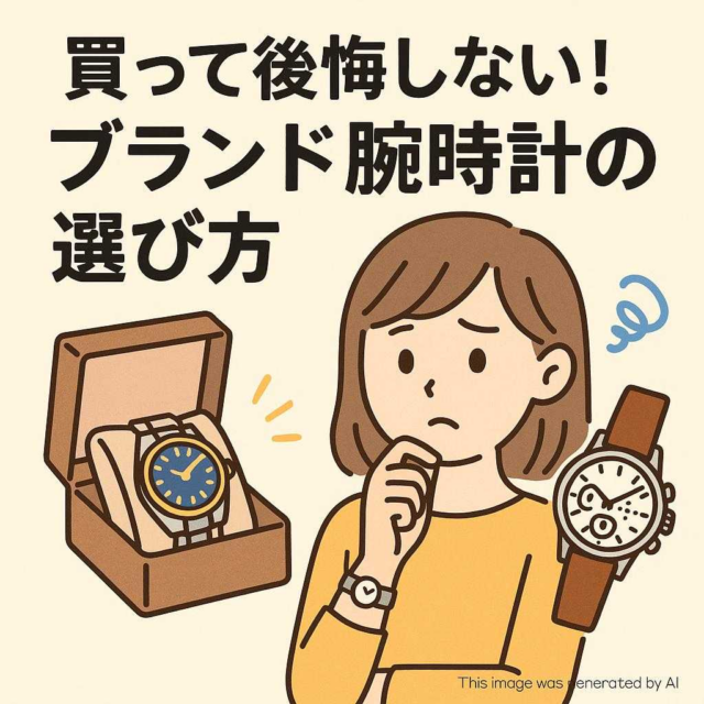 買って後悔しない！ブランド腕時計の選び方
