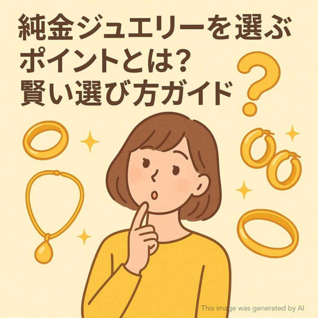 純金ジュエリーを選ぶポイントとは？賢い選び方ガイド