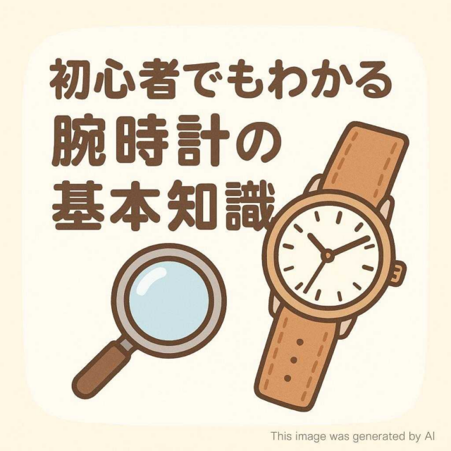 初心者でもわかる腕時計の基本知識