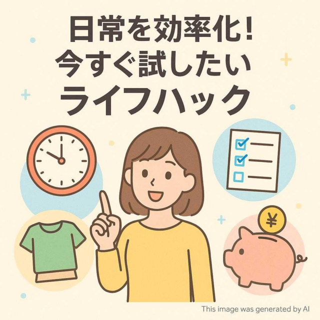 日常を効率化！今すぐ試したいライフハック