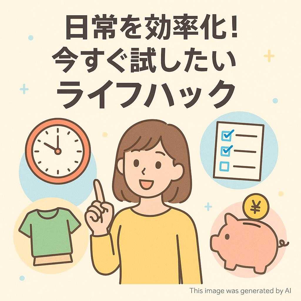 日常を効率化！今すぐ試したいライフハック