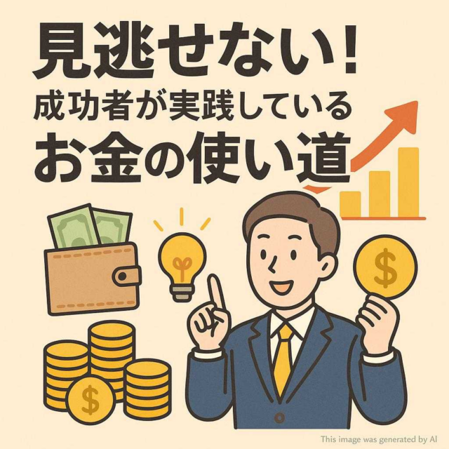 見逃せない！成功者が実践しているお金の使い道