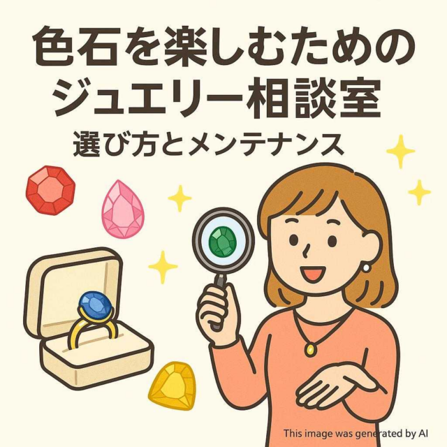 色石を楽しむためのジュエリー相談室　選び方とメンテナンス