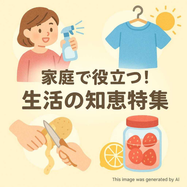 家庭で役立つ！生活の知恵特集