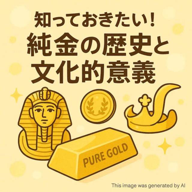 知っておきたい！純金の歴史と文化的意義