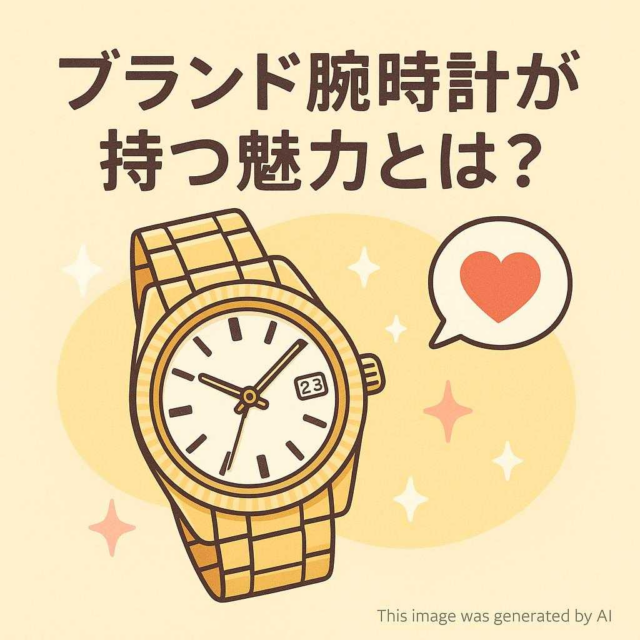ブランド腕時計が持つ魅力とは？