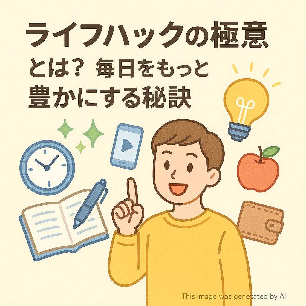 ライフハックの極意とは?毎日をもっと豊かにする秘訣