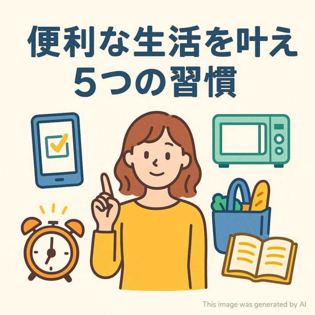 便利な生活を叶える5つの習慣