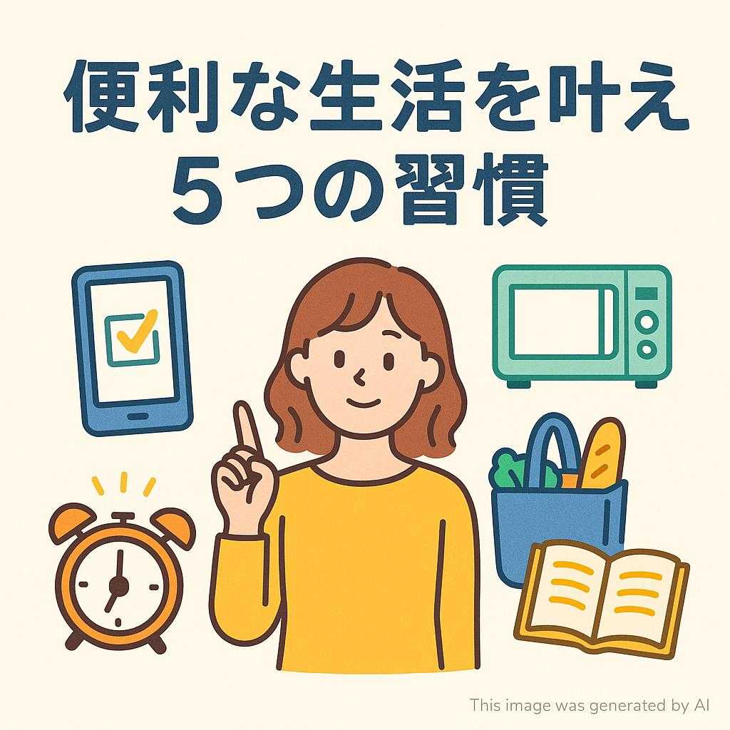 便利な生活を叶える5つの習慣