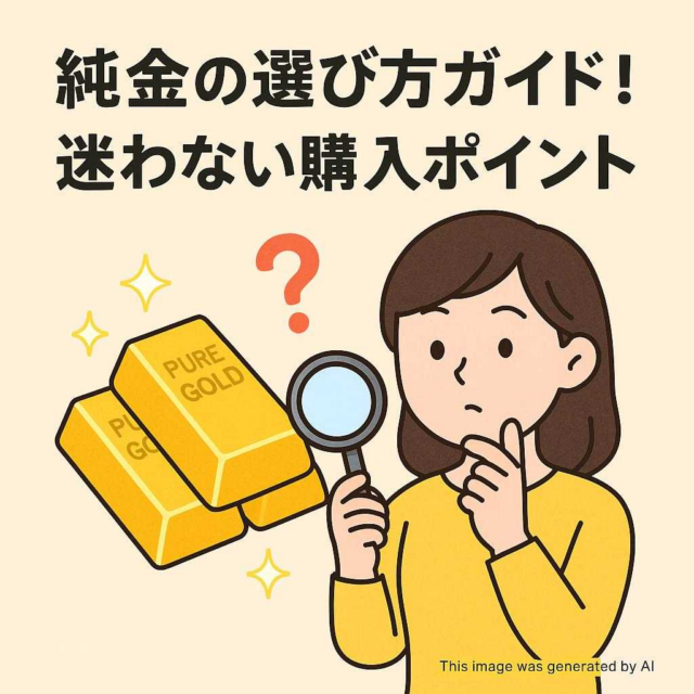 純金の選び方ガイド！迷わない購入ポイント