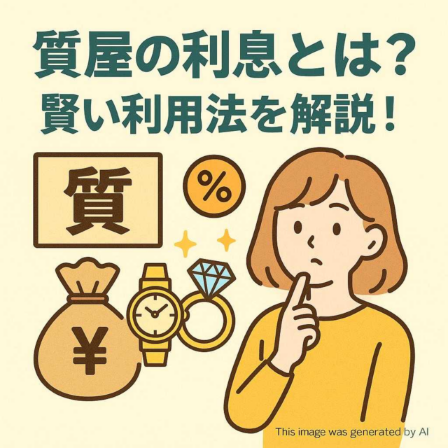 質屋の利息とは？賢い利用法を解説！