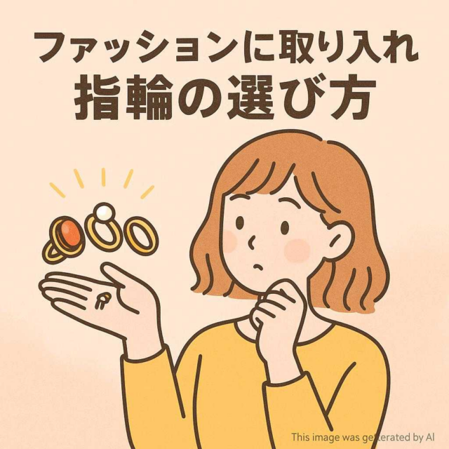 ファッションに取り入れる指輪の選び方
