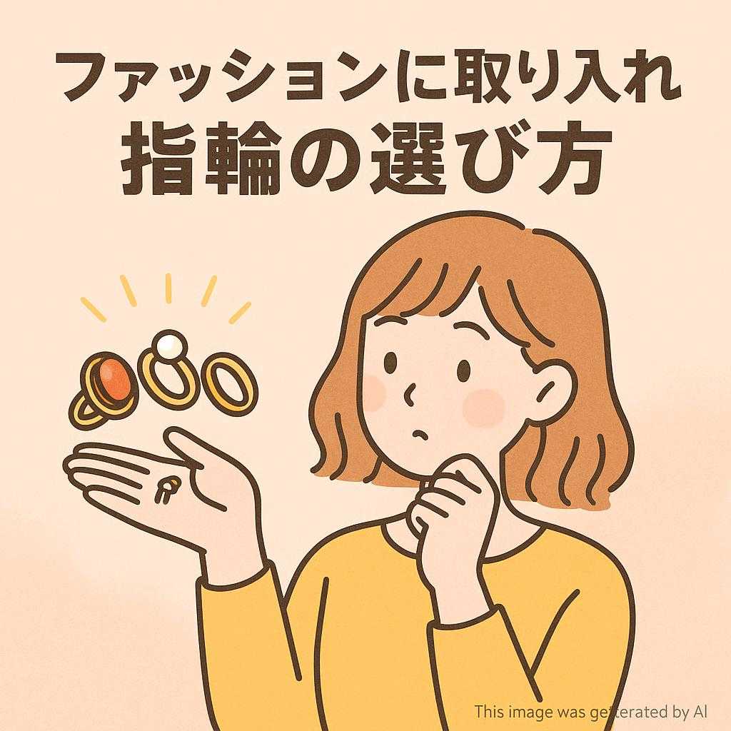 ファッションに取り入れる指輪の選び方