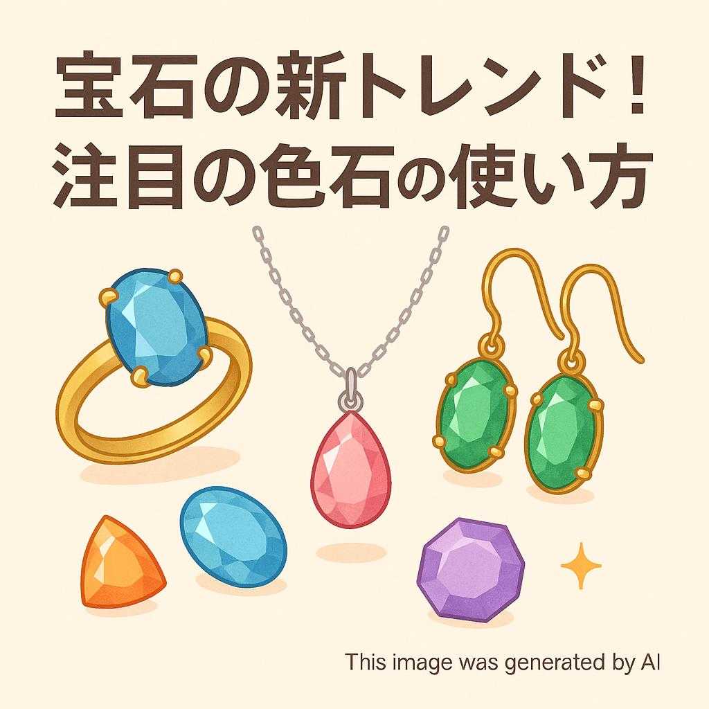 宝石の新トレンド！注目の色石の使い方