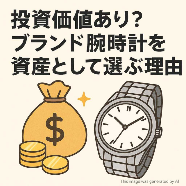 投資価値あり？ブランド腕時計を資産として選ぶ理由