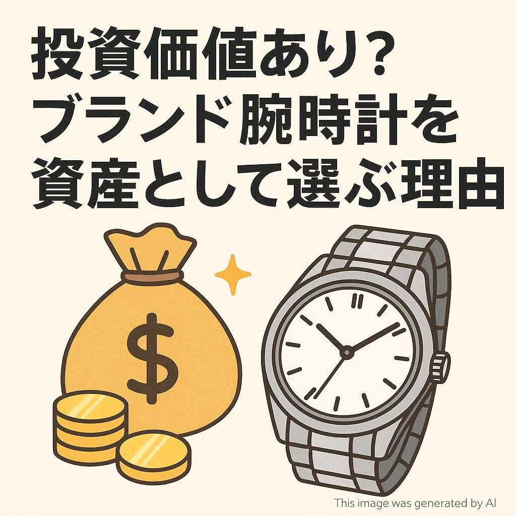 投資価値あり？ブランド腕時計を資産として選ぶ理由