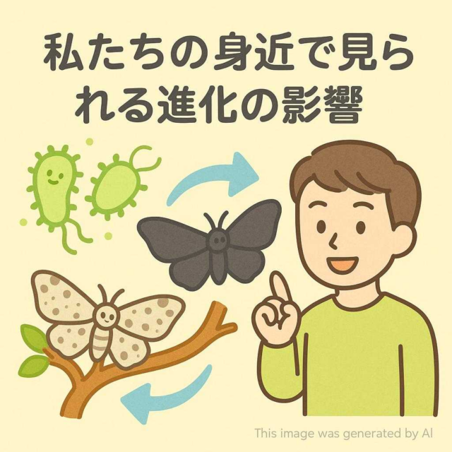 私たちの身近で見られる進化の影響