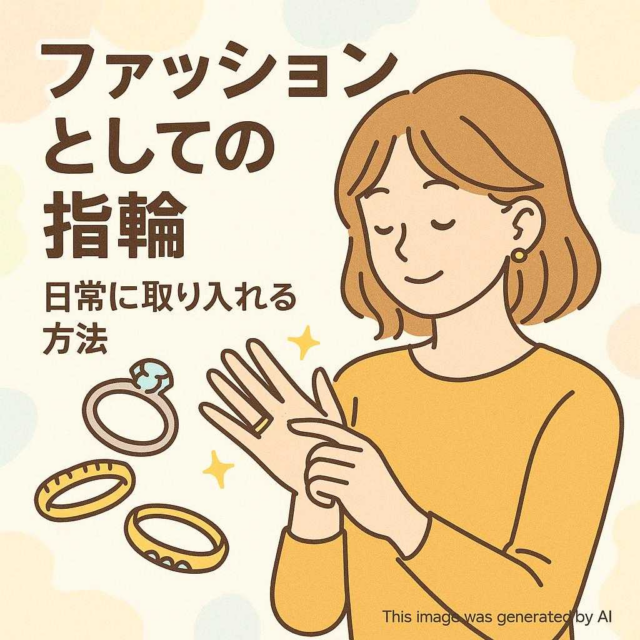 ファッションとしての指輪・日常に取り入れる方法