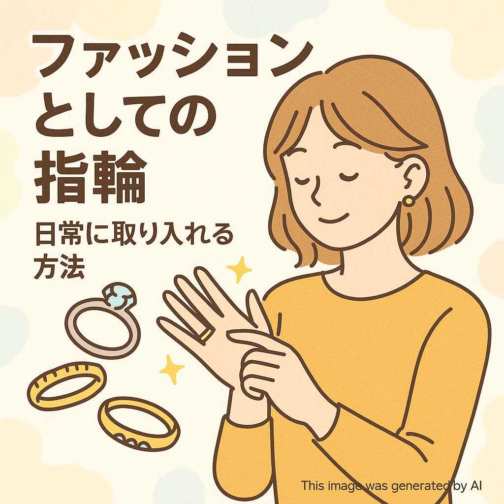 ファッションとしての指輪・日常に取り入れる方法