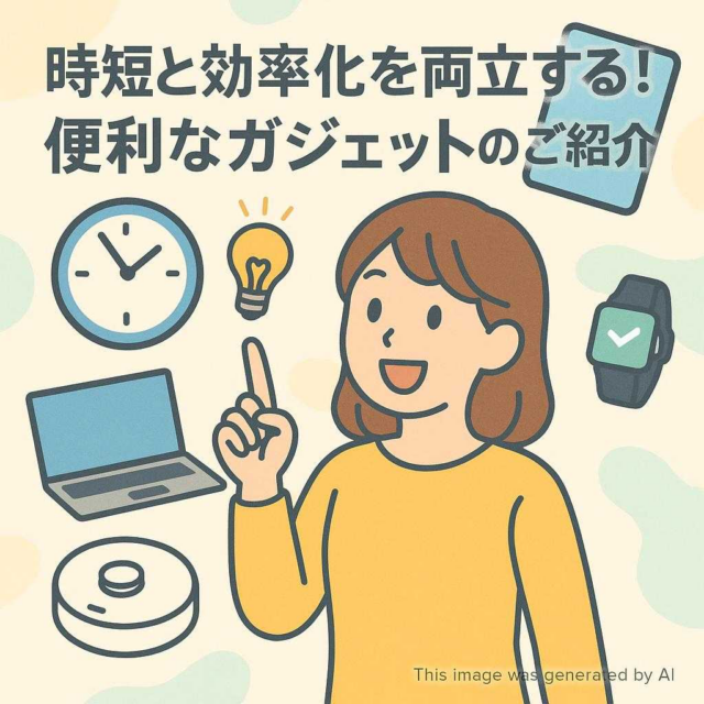 時短と効率化を両立する！便利なガジェットのご紹介