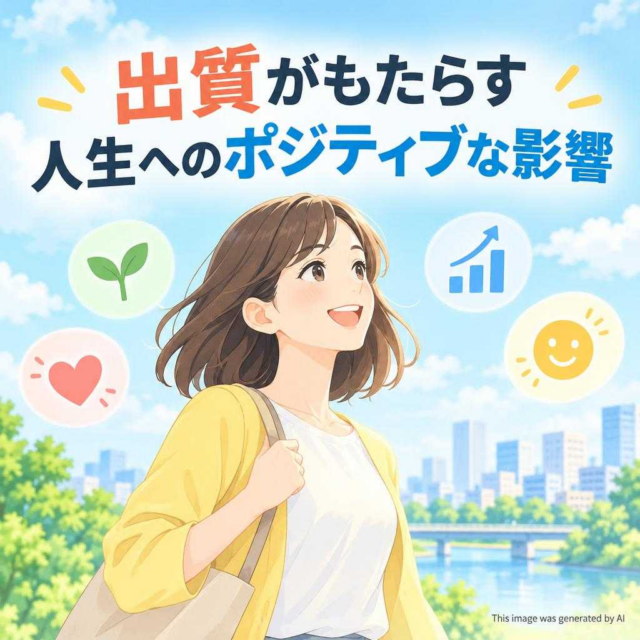 出質がもたらす人生へのポジティブな影響