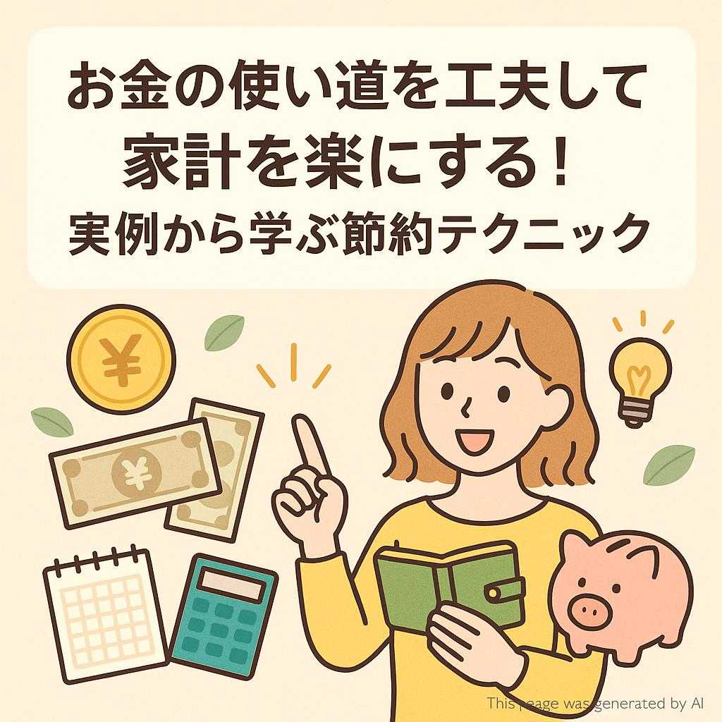 お金の使い道を工夫して家計を楽にする！実例から学ぶ節約テクニック