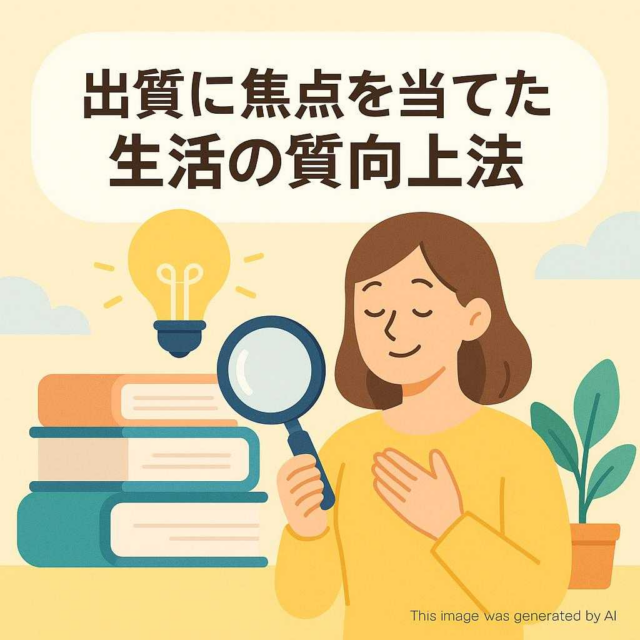 出質に焦点を当てた生活の質向上法