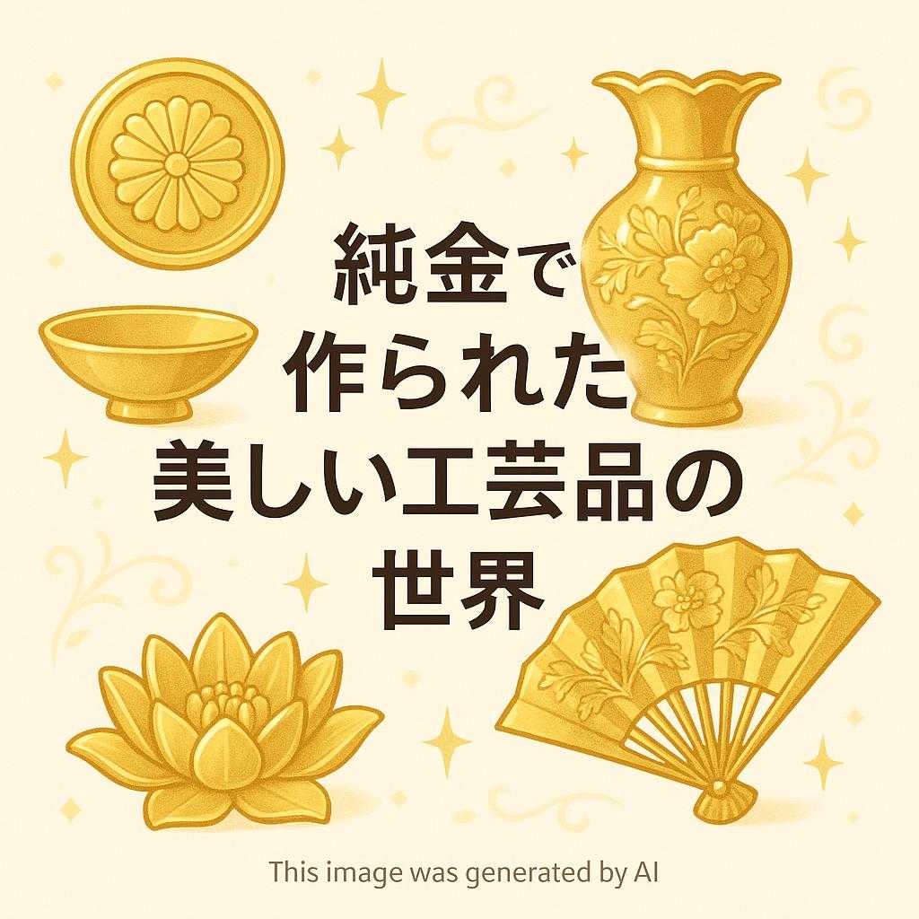 純金で作られた美しい工芸品の世界