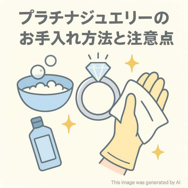 プラチナジュエリーのお手入れ方法と注意点