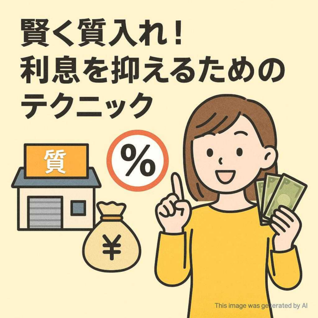 賢く質入れ！利息を抑えるためのテクニック
