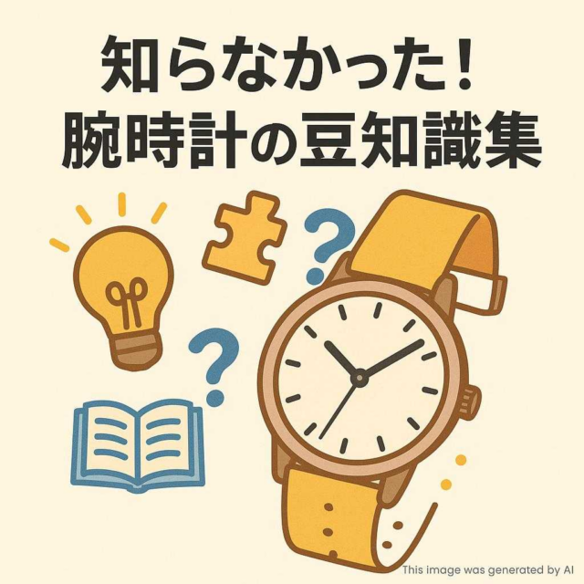 知らなかった！腕時計の豆知識集