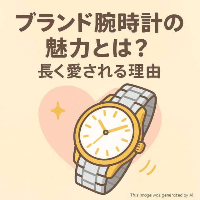 ブランド腕時計の魅力とは？長く愛される理由