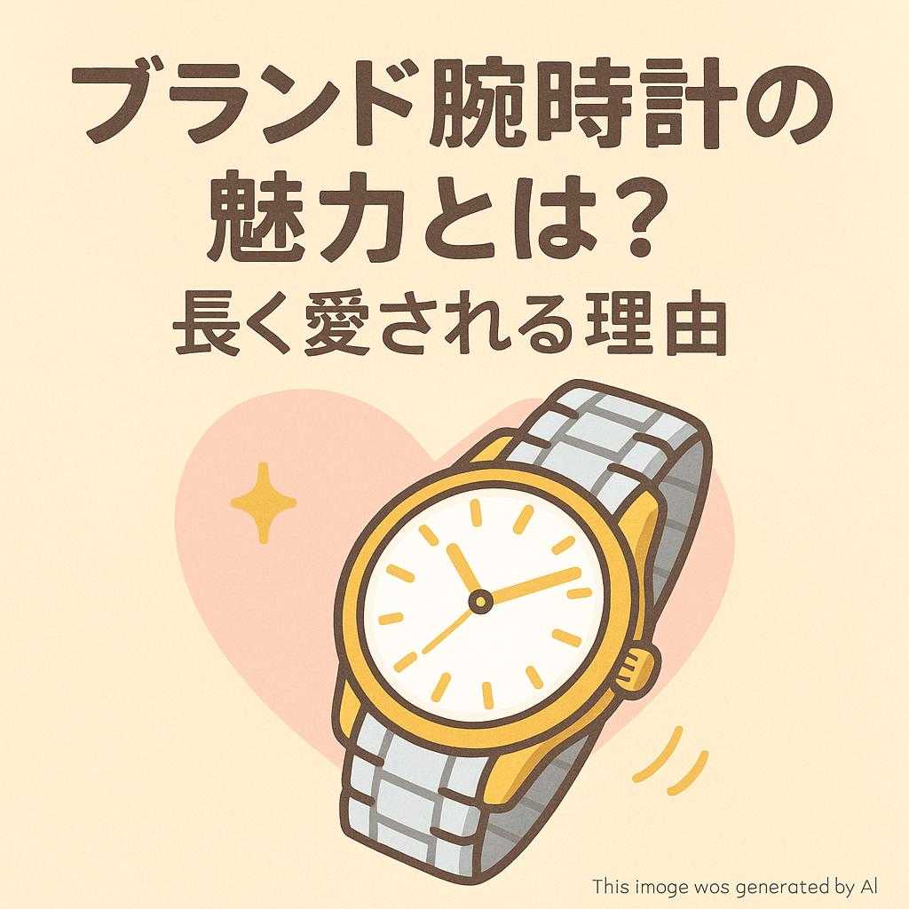 ブランド腕時計の魅力とは？長く愛される理由