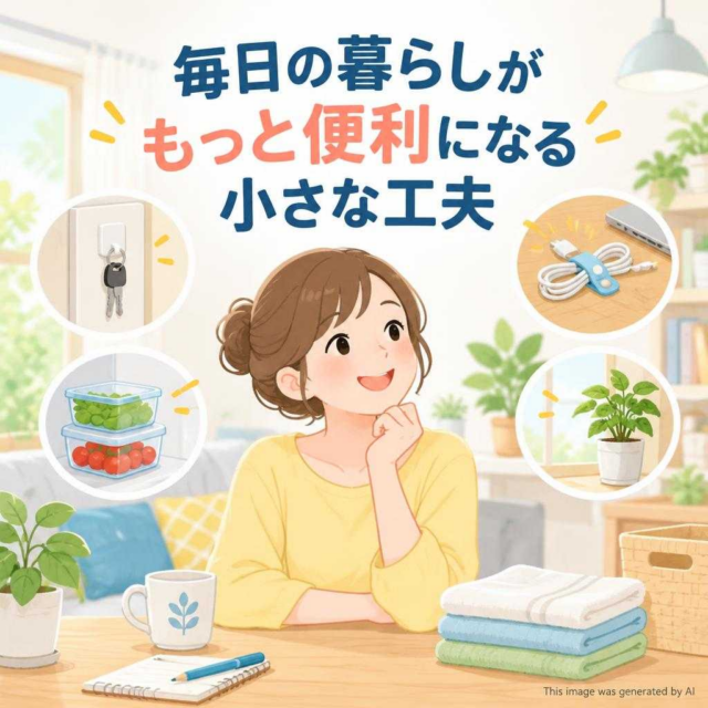 毎日の暮らしがもっと便利になる小さな工夫